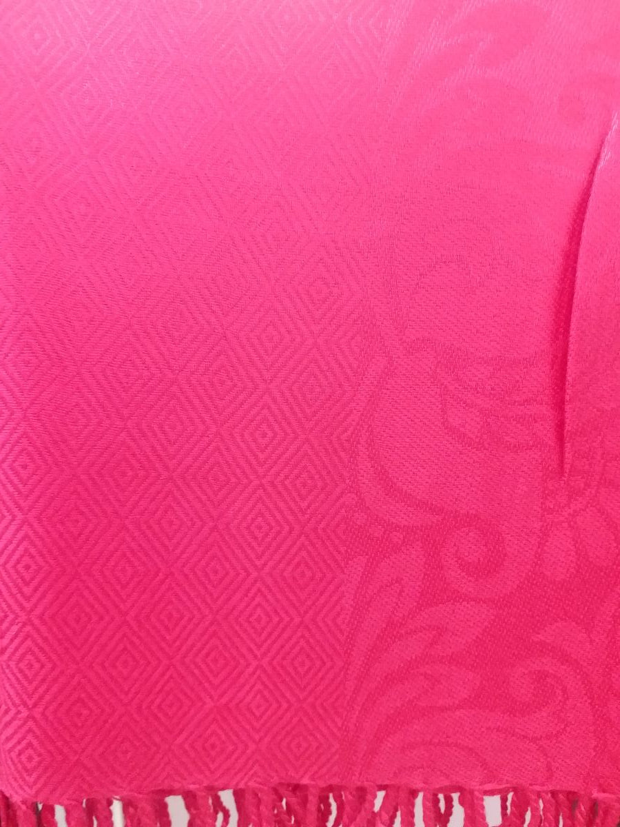 Satin Heavy Rayon Shawl - Plain Self design #1401
