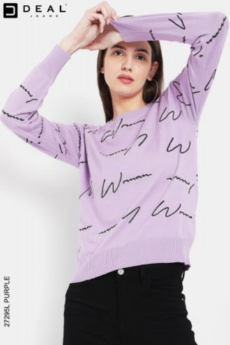 Lila Pullover #2409