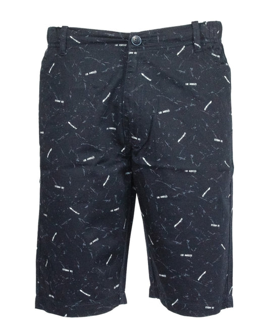 Shorts aus Twill-Baumwolle, dunkelblau, Farbe #6404