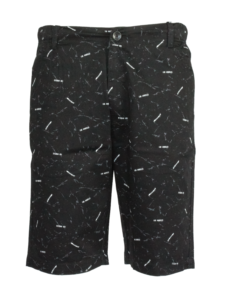 Shorts aus Twill-Baumwolle, Farbe Schwarz #6402