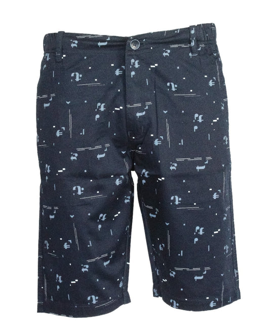 Shorts aus Twill-Baumwolle, dunkelblau, Farbe #6408