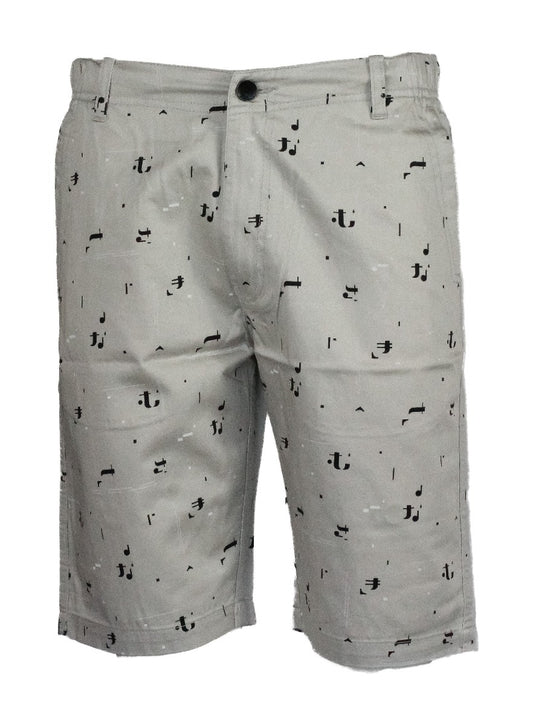 Shorts aus Twill-Baumwolle, hellgrau, Farbe #6406