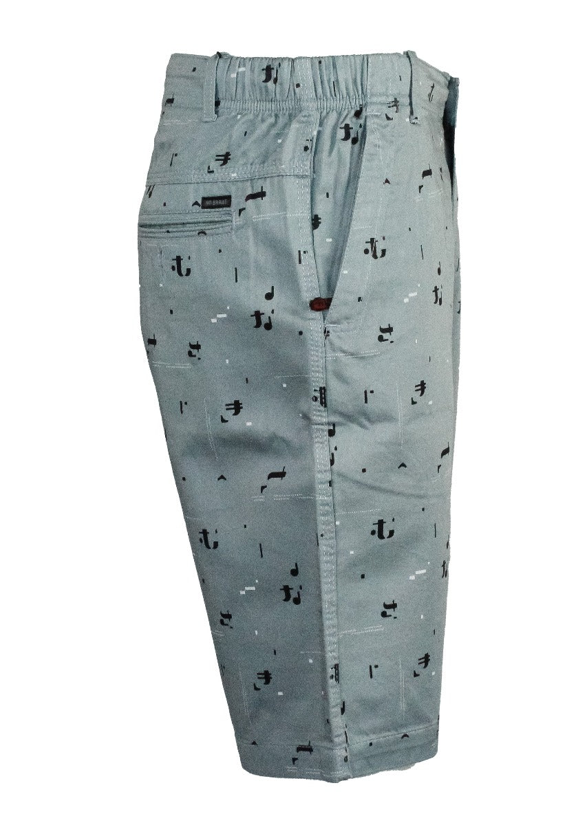 Shorts aus Twill-Baumwolle, himmelblau, Farbe #6407