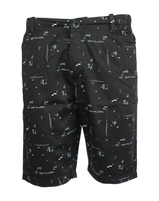 Shorts aus Twill-Baumwolle, Farbe Schwarz #6405