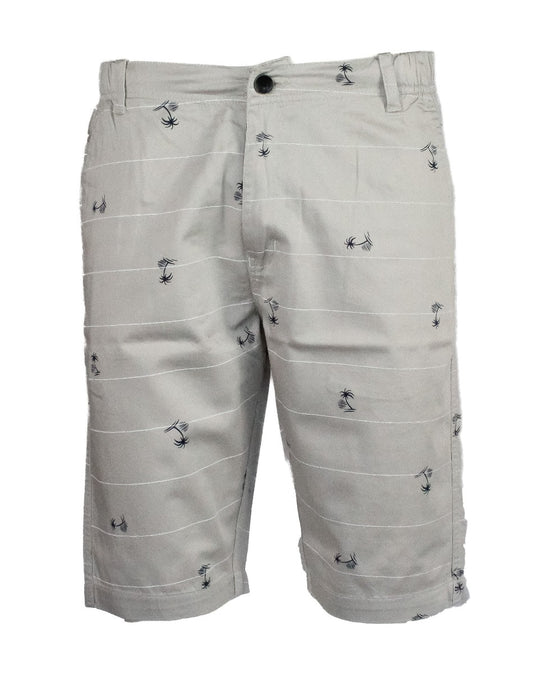 Shorts aus Twill-Baumwolle, hellgrau, Farbe #6409