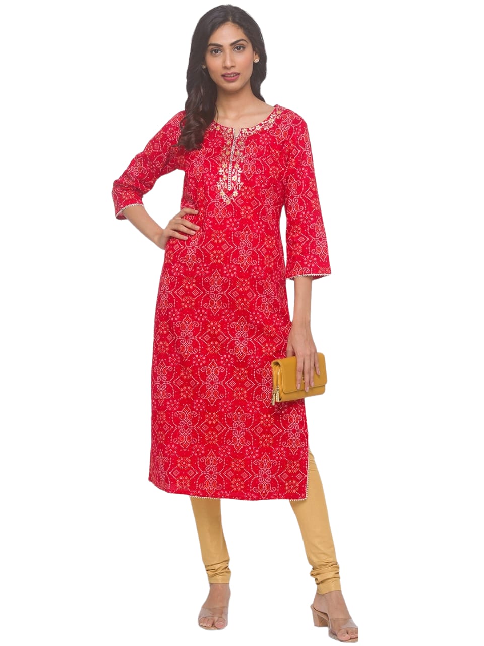 Panjabi Long Kurti - Red #5102