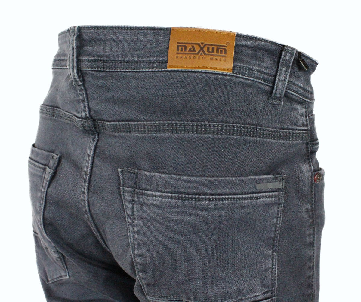 Maxum Jeans 2812 Skinfit Teal Grey