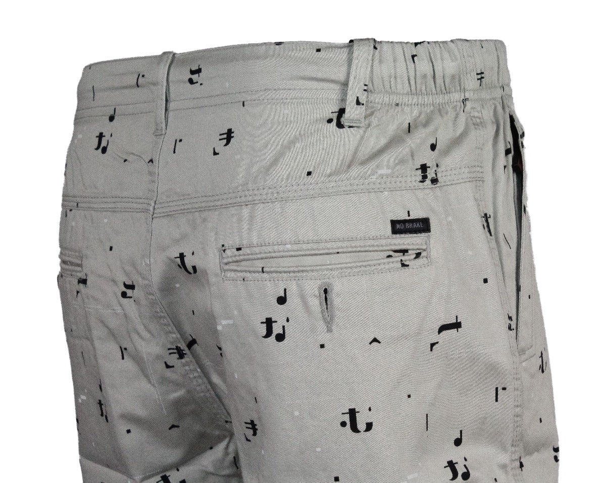 Twill Cotton Shorts Light Grey Colour #6406