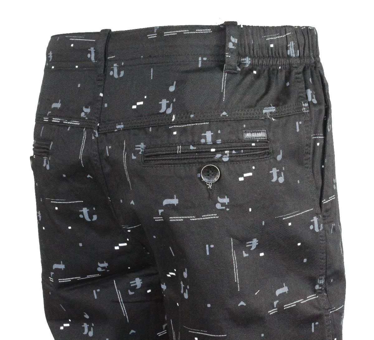 Twill Cotton Shorts Black Colour #6405