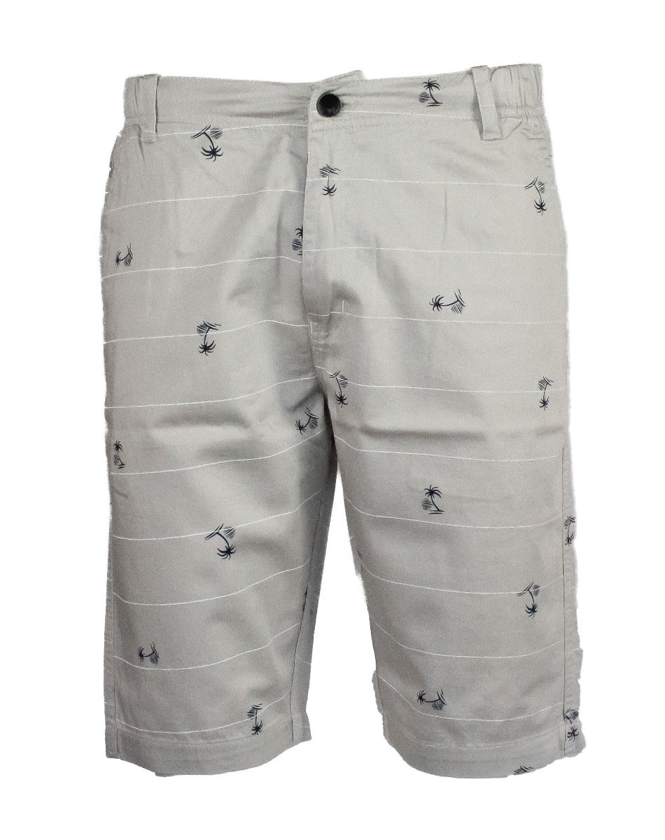 Twill Cotton Shorts Light Grey Colour #6409