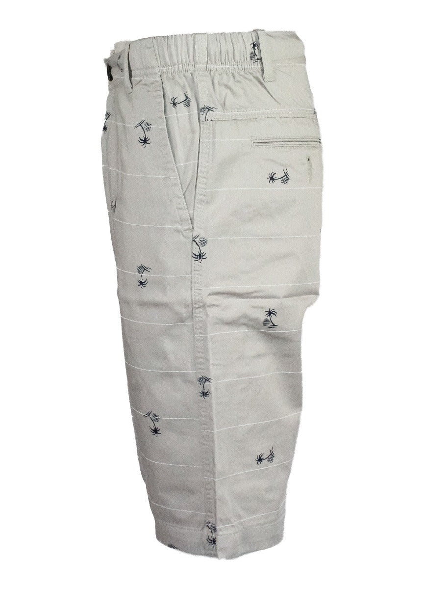 Twill Cotton Shorts Light Grey Colour #6409