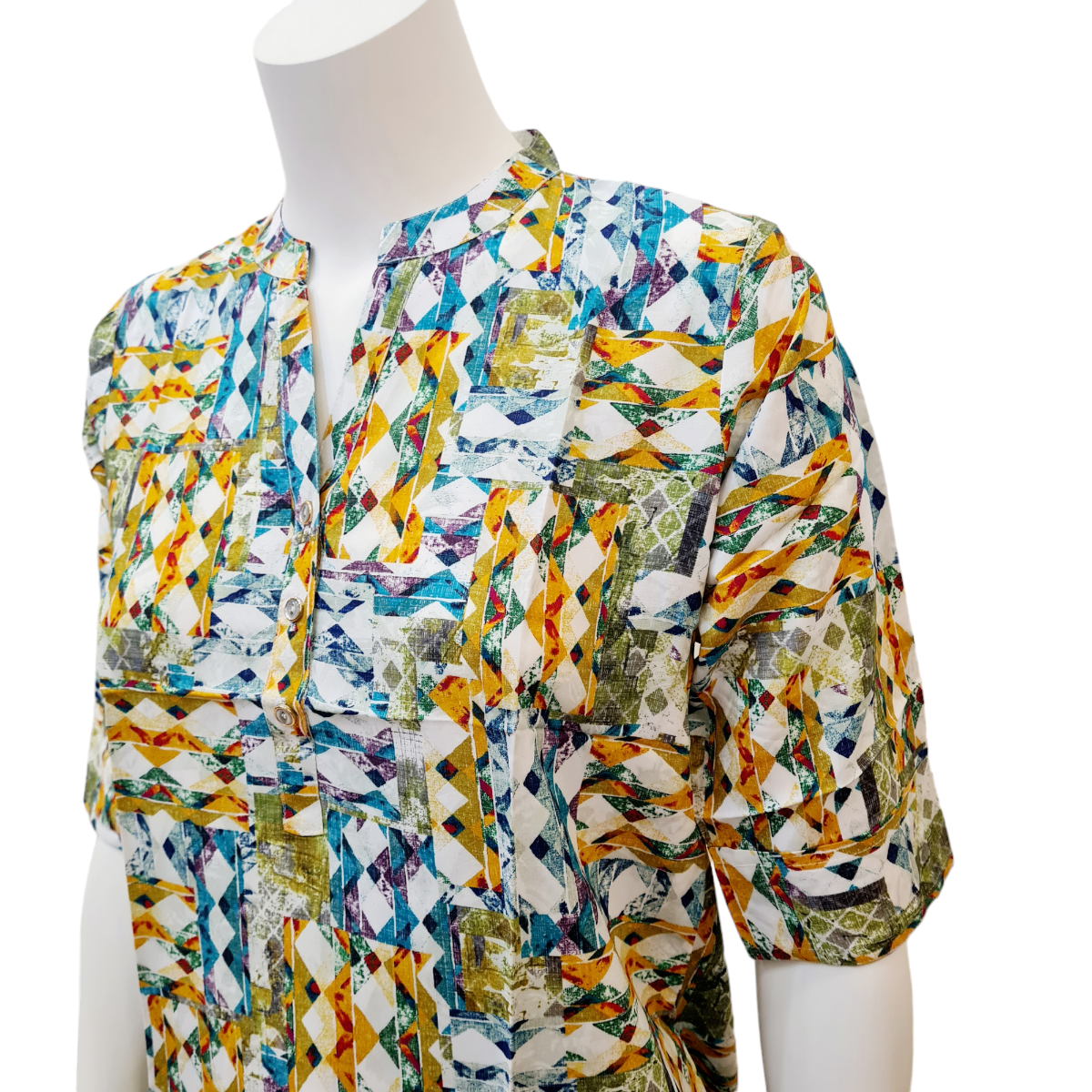 Printed Tunic Top Multi-colour #2003