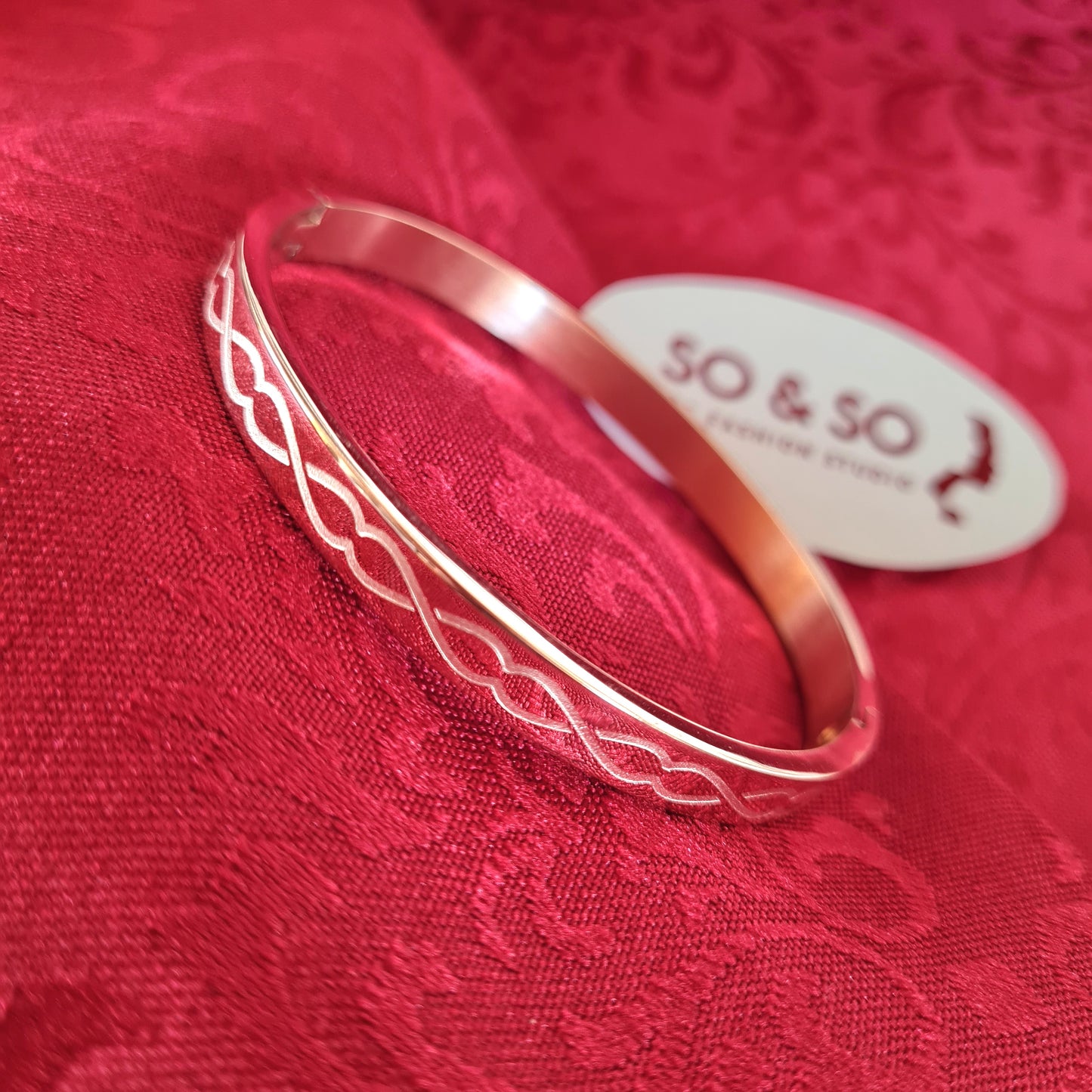 Pink Golden Metal Bracelet #8009