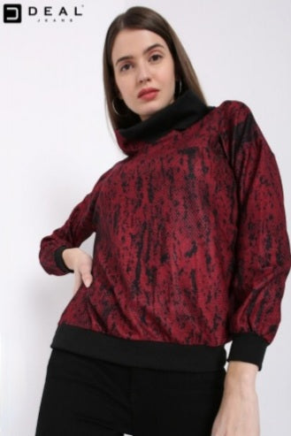 Winter Pullover Maroon  #2411